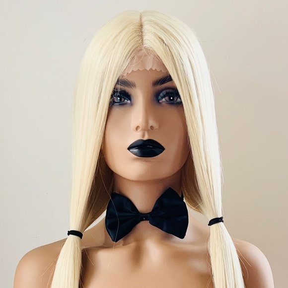 Very Pretty Long Blonde Premium Fiber Lace Front Wig Daily Wear or Events - Picture 6 of 15